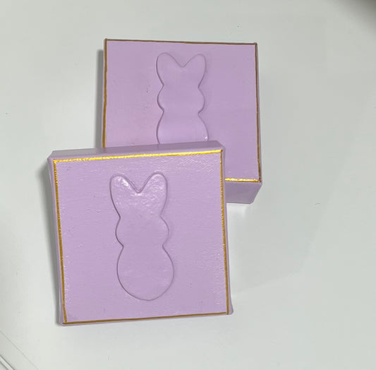 4x4 Purple Bunny Canvas